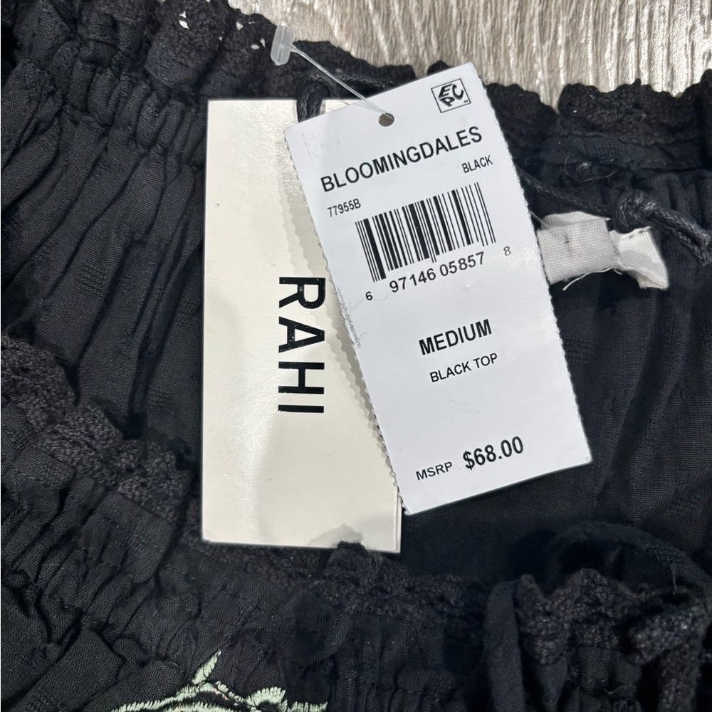Rahi Floral Eyelet Trim Blouse, Size: M - Picture 5 of 6
